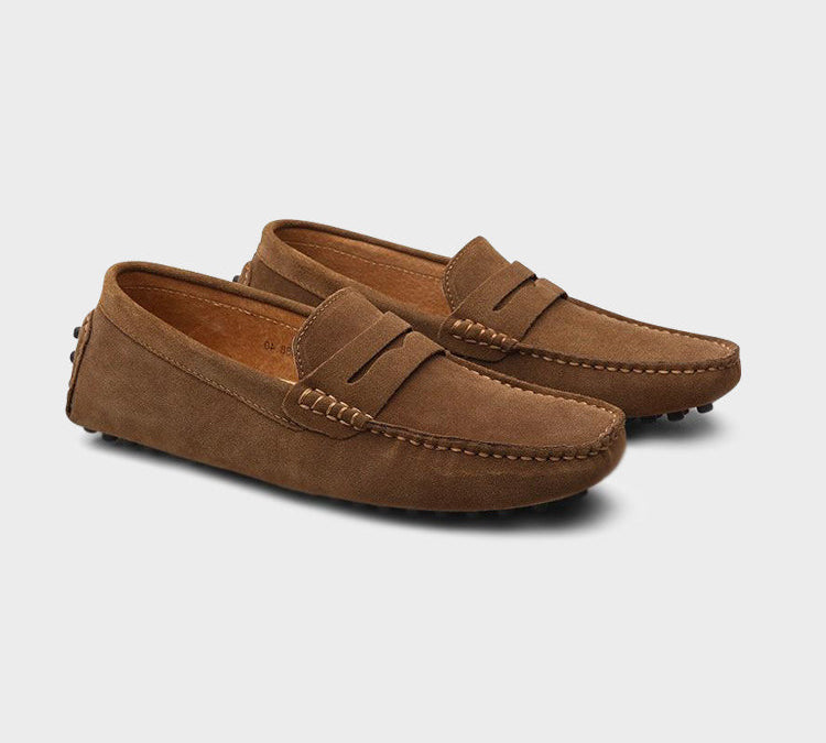 Suede Boat Moccasins
