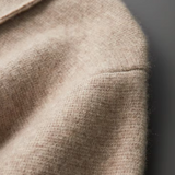 Polo Cardigan With Zip Made of Ultra-fine Merino Wool