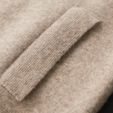 Polo Cardigan With Zip Made of Ultra-fine Merino Wool