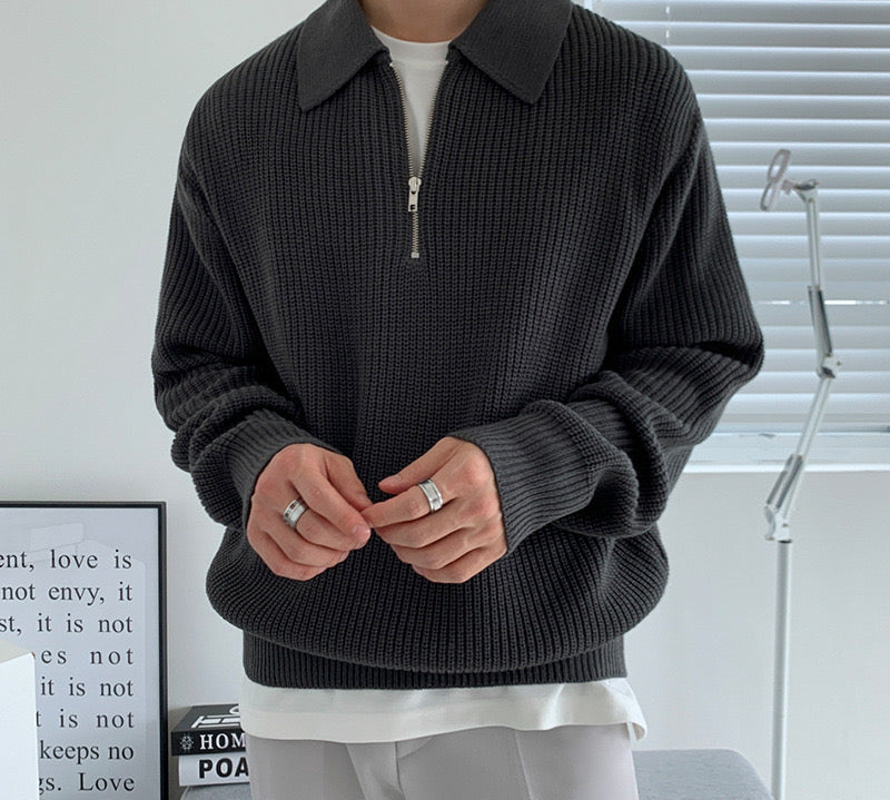 Zippered Sweater