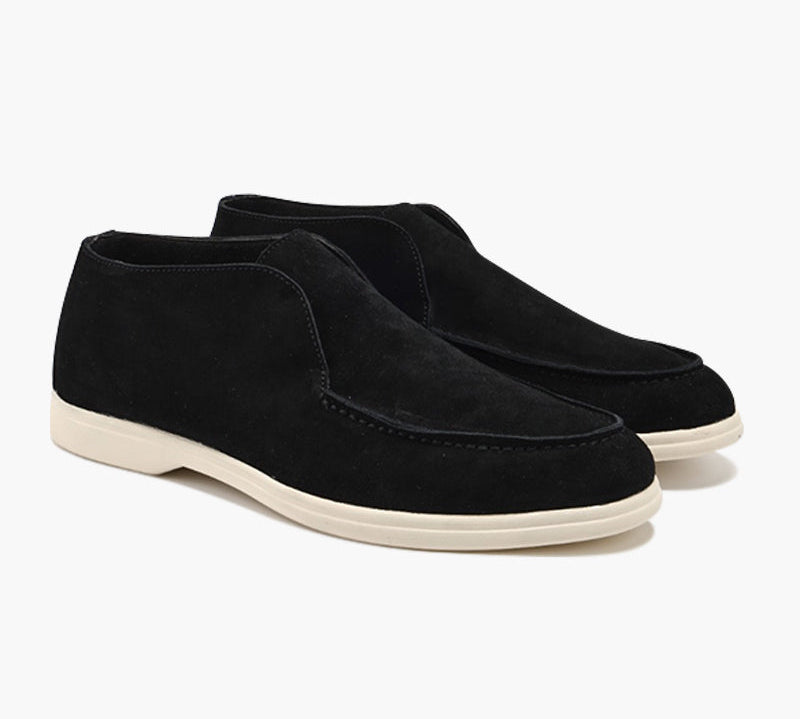 High-top Suede Loafers