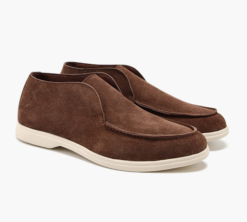 High-top Suede Loafers