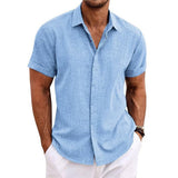 Short-sleeved Linen Shirt
