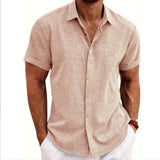 Short-sleeved Linen Shirt
