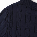 Polo Shirt With Knitted Trim and Knitting