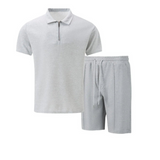 Outliers Zip-Up Polo and Soft Knit Shorts