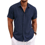 Short-sleeved Linen Shirt