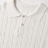 Polo Shirt With Knitted Trim and Knitting