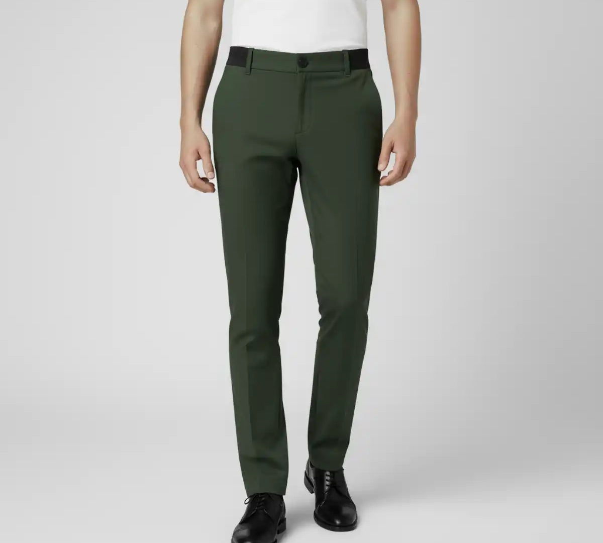 Calças Portofino- Corte Ajustado e Elástico.