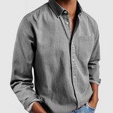 Outliers Cotton Denim Blend Shirt