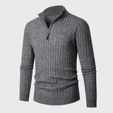 Outliers High-neck Sweater With Half Zip